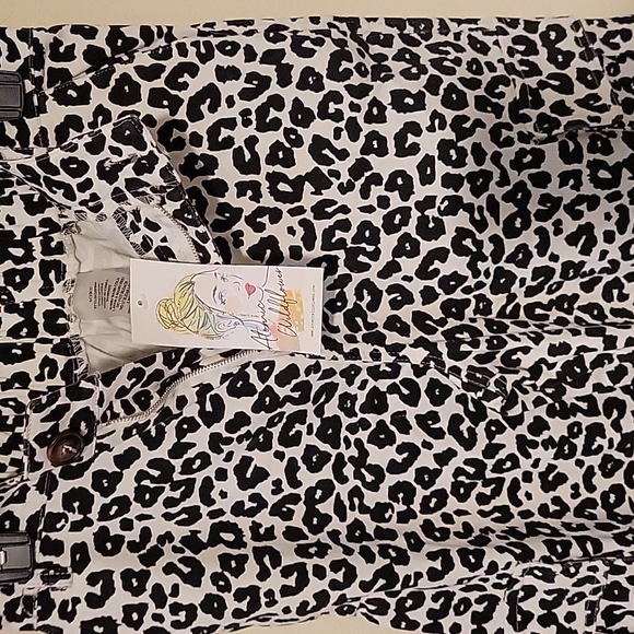 Animal Print Cargo Jogger Pants Boutique Unbranded Cotton Size Small - Picture 7 of 10